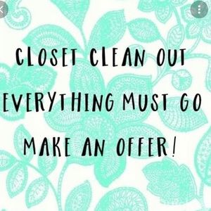 Make me an offer on any item in my closet!